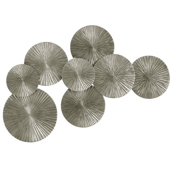Арт-объект Apollo Silver Wall Plaque Disc Серебряный Арт-объект Apollo Silver Wall Plaque Disc Серебряный в Тюмени | Loft Concept