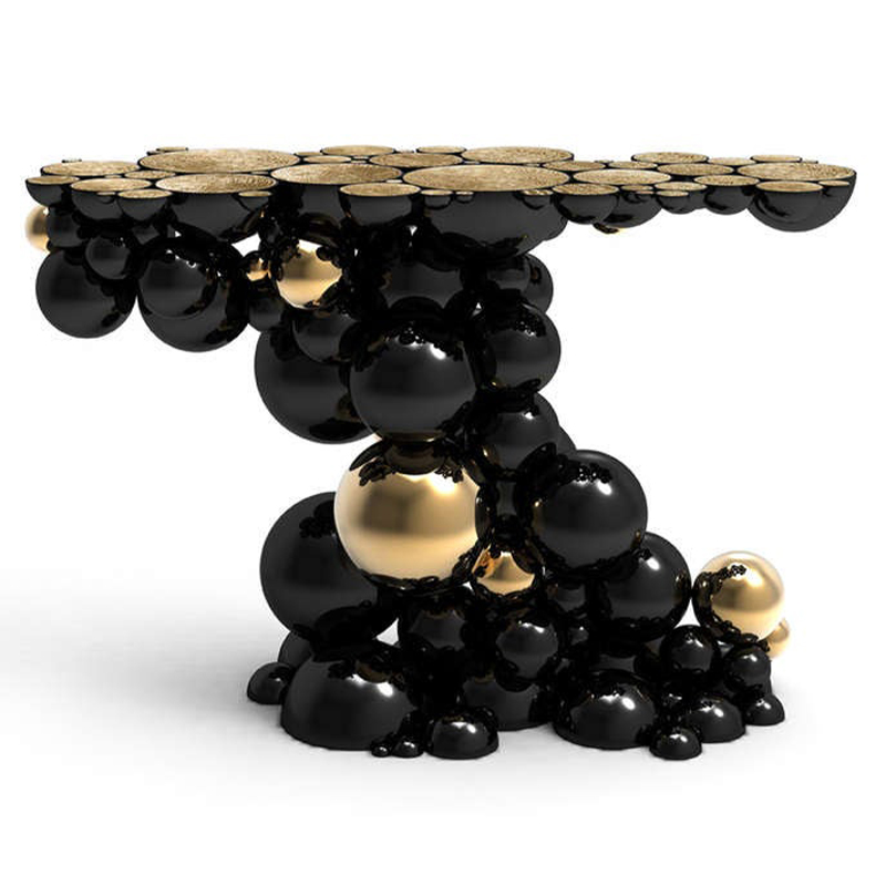 Консоль Newton Console by Boca do Lobo Studio Черный Черный Золотой Консоль Newton Console by Boca do Lobo Studio Черный Черный Золотой в Тюмени | Loft Concept