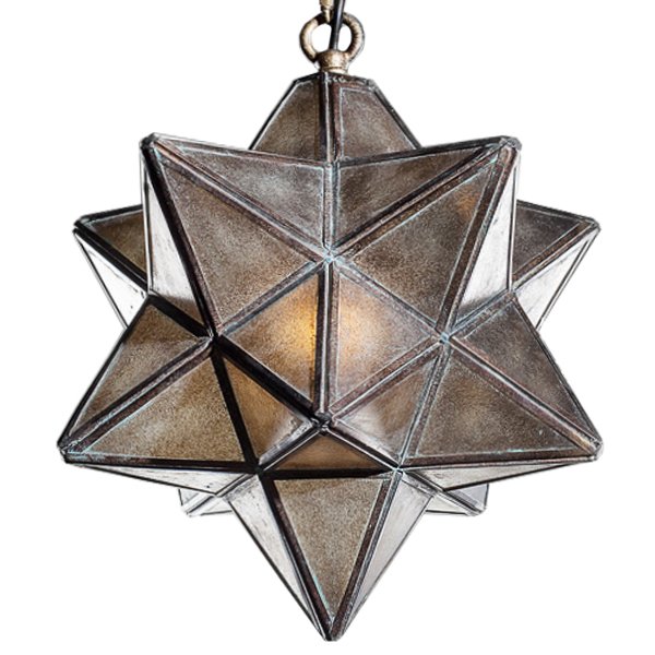 Подвесной светильник Star frosted glass Металлик винтаж Подвесной светильник Star frosted glass Металлик винтаж в Тюмени | Loft Concept