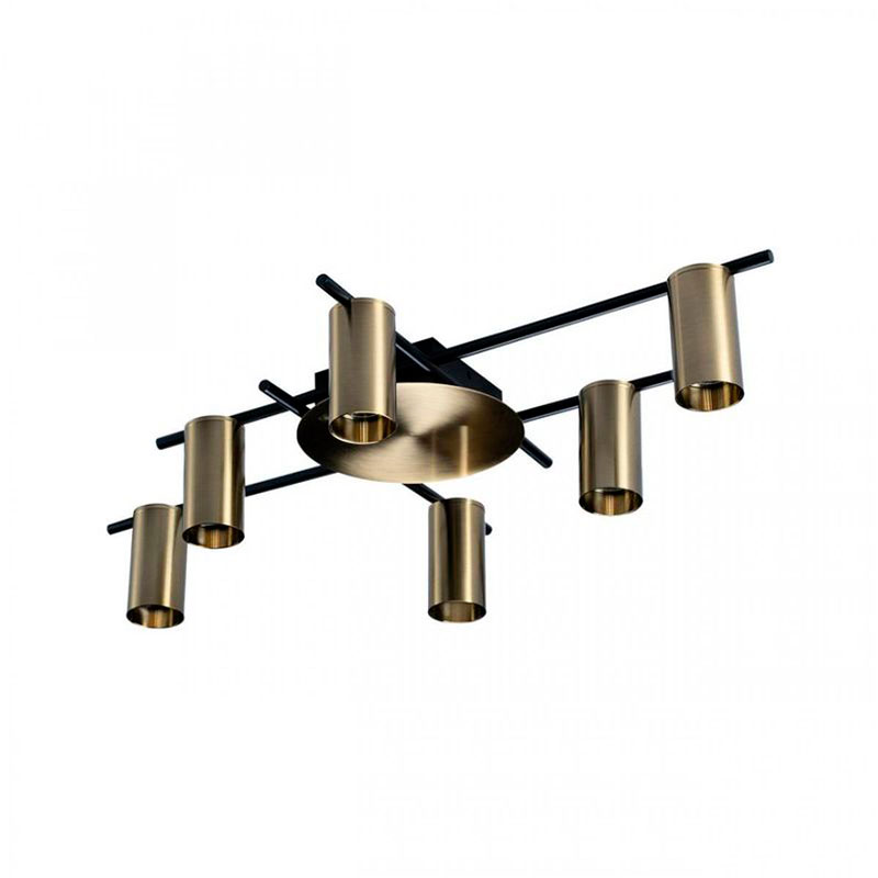 Потолочный светильник Aigle Ceiling Light 6 Латунь Латунь Черный Потолочный светильник Aigle Ceiling Light 6 Латунь Латунь Черный в Тюмени | Loft Concept
