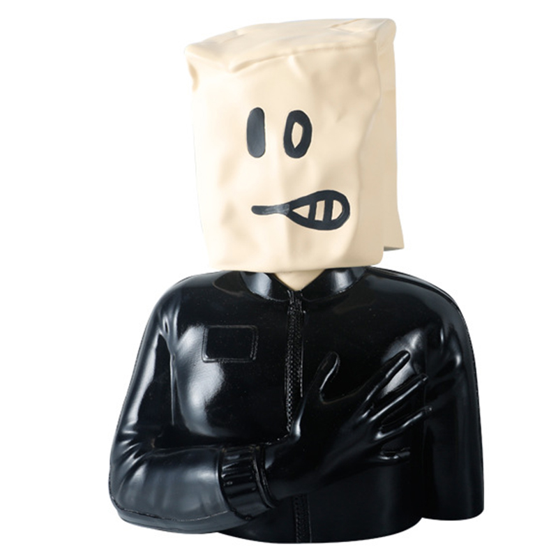 Статуэтка Banksy Package on Head Черный Бежевый Статуэтка Banksy Package on Head Черный Бежевый в Тюмени | Loft Concept