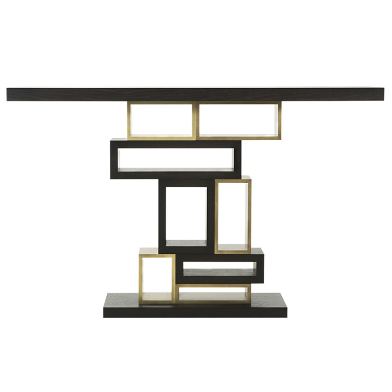 Консоль Rectangles Console Table Коричневый Латунь Консоль Rectangles Console Table Коричневый Латунь в Тюмени | Loft Concept
