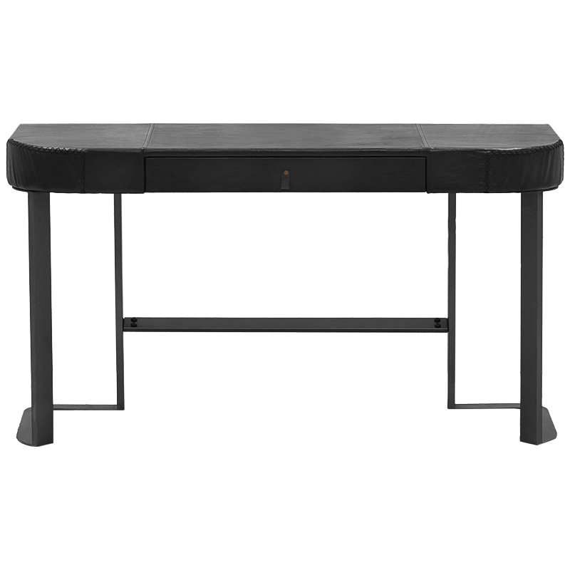 Рабочий стол Hart Leather Desk Черный Рабочий стол Hart Leather Desk Черный в Тюмени | Loft Concept