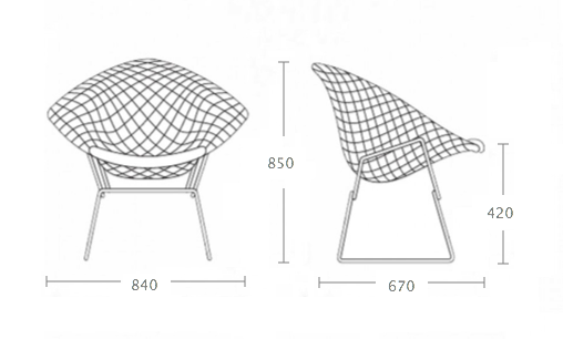 Кресло Bertoia Diamond Chair Кресло Bertoia Diamond Chair в Тюмени