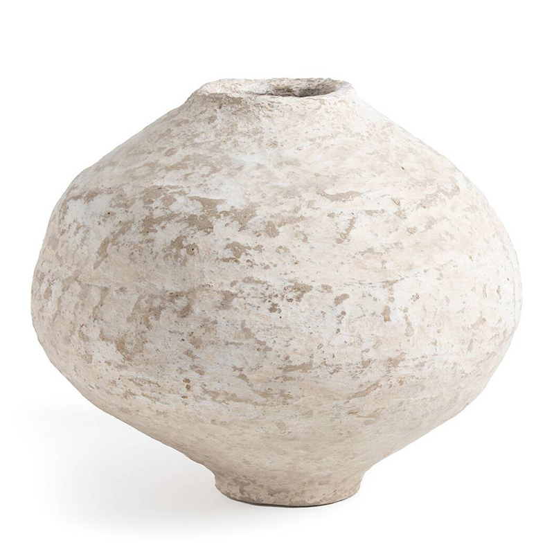 Ваза Csaba Papier Mache Vase 35 Бежево-серый Ваза Csaba Papier Mache Vase 35 Бежево-серый в Тюмени | Loft Concept