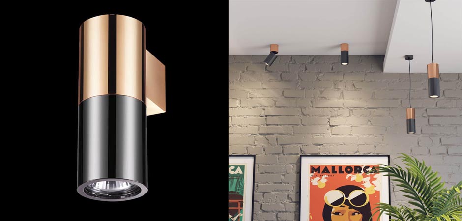 Спот Spot Illumination Sconce Black & Copper Спот Spot Illumination Sconce Black & Copper - Loft-Concept в Тюмени