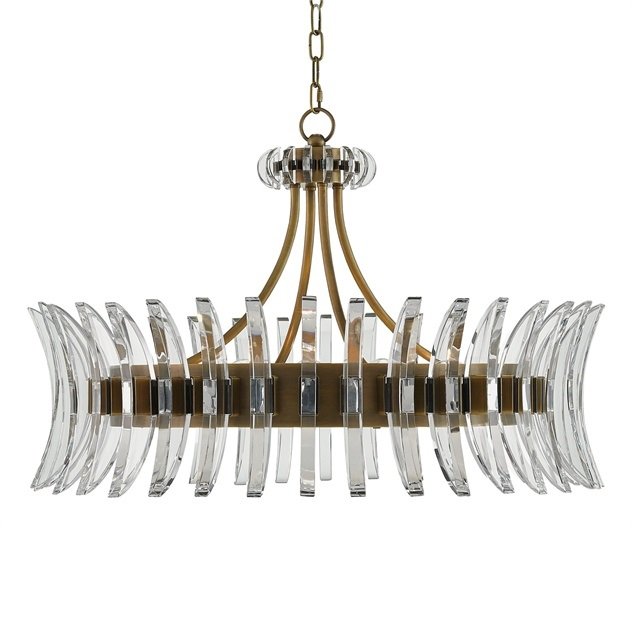 Люстра CURREY AND COMPANY COQUETTE CHANDELIER Латунь Коричневый Люстра CURREY AND COMPANY COQUETTE CHANDELIER Латунь Коричневый в Тюмени | Loft Concept