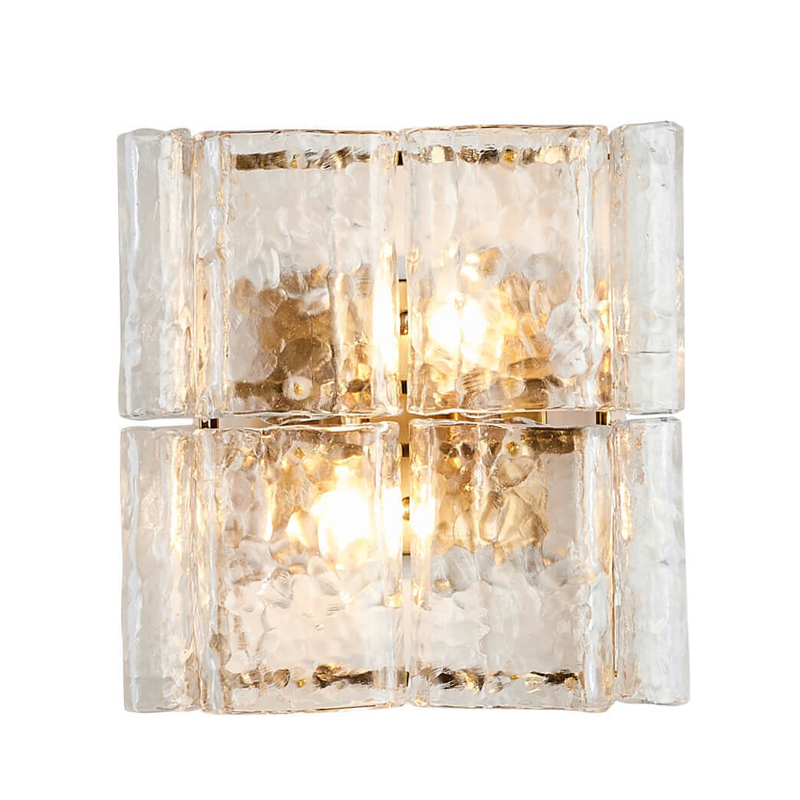 Бра Textured Glass Chandelier bronze Бронза Прозрачное Стекло Бра Textured Glass Chandelier bronze Бронза Прозрачное Стекло в Тюмени | Loft Concept