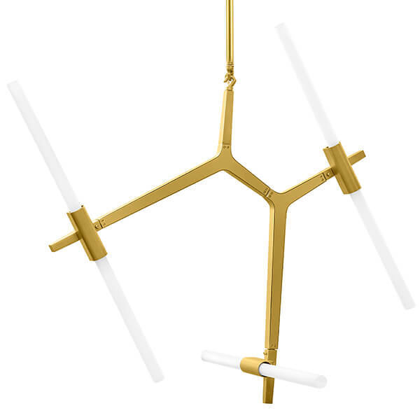 Люстра Агнес Chandelier Gold 6 Золотой Белый Люстра Агнес Chandelier Gold 6 Золотой Белый в Тюмени | Loft Concept