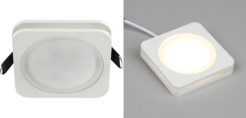 Белый квадратный спот Embedded Light Белый квадратный спот Embedded Light - Loft-Concept в Тюмени