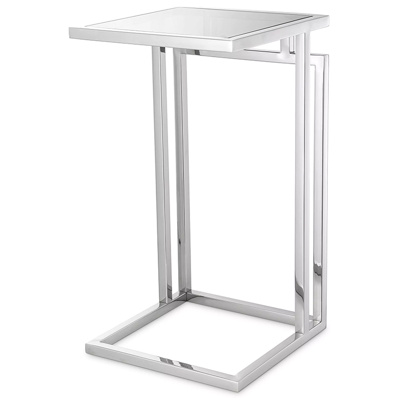 Приставной стол Eichholtz Side Table Marcus Chrome Стекло Смок Хром Приставной стол Eichholtz Side Table Marcus Chrome Стекло Смок Хром в Тюмени | Loft Concept