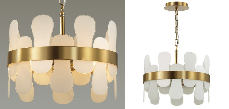 Люстра Eve Chandelier фигурное стекло диаметр 40 см Люстра Eve Chandelier фигурное стекло диаметр 40 см - Loft-Concept в Тюмени