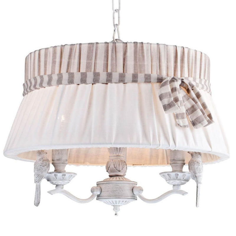 Люстра Refined Provence Chandelier round Белый Бежевый Люстра Refined Provence Chandelier round Белый Бежевый в Тюмени | Loft Concept