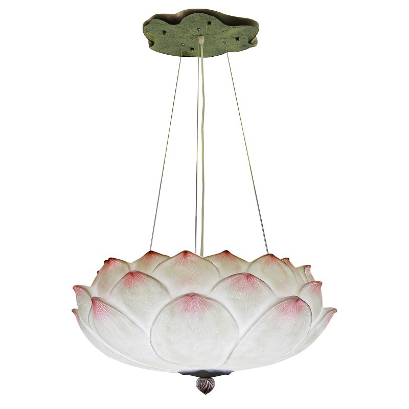 Люстра Pink Lotus Chandelier Белый Розовый пастельный Люстра Pink Lotus Chandelier Белый Розовый пастельный в Тюмени | Loft Concept