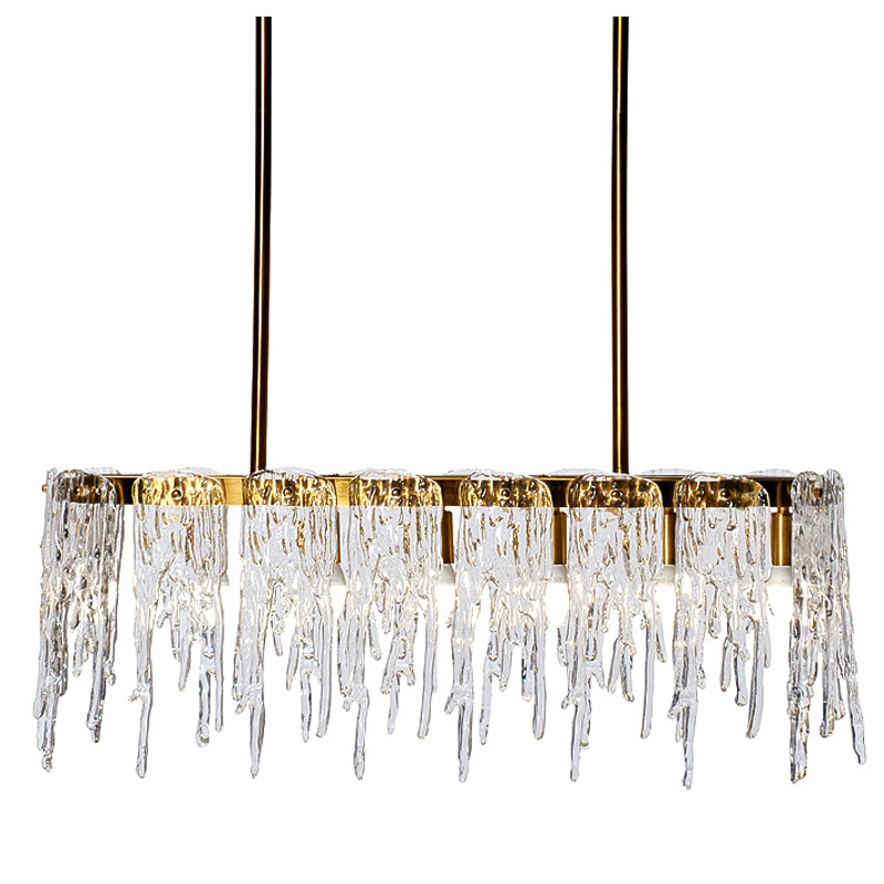 Люстра Cold Heart Line Gold Chandelier Золотой Люстра Cold Heart Line Gold Chandelier Золотой в Тюмени | Loft Concept