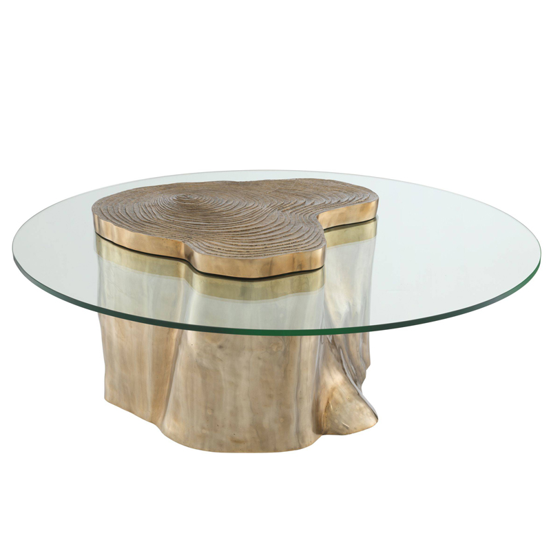 Кофейный стол Eichholtz Coffee Table Urban Латунь Прозрачный Кофейный стол Eichholtz Coffee Table Urban Латунь Прозрачный в Тюмени | Loft Concept