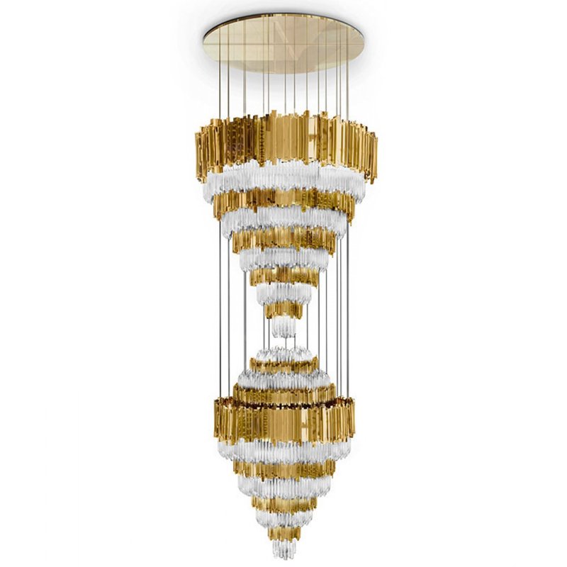 Люстра Luxxu Empire Chandelier XL Глянцевое золото Прозрачное Стекло Люстра Luxxu Empire Chandelier XL Глянцевое золото Прозрачное Стекло в Тюмени | Loft Concept