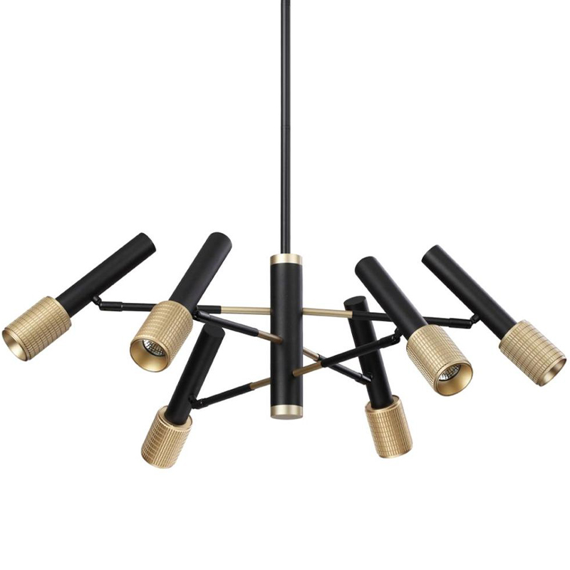 Люстра Eneko Chandelier Черный Золотой Люстра Eneko Chandelier Черный Золотой в Тюмени | Loft Concept