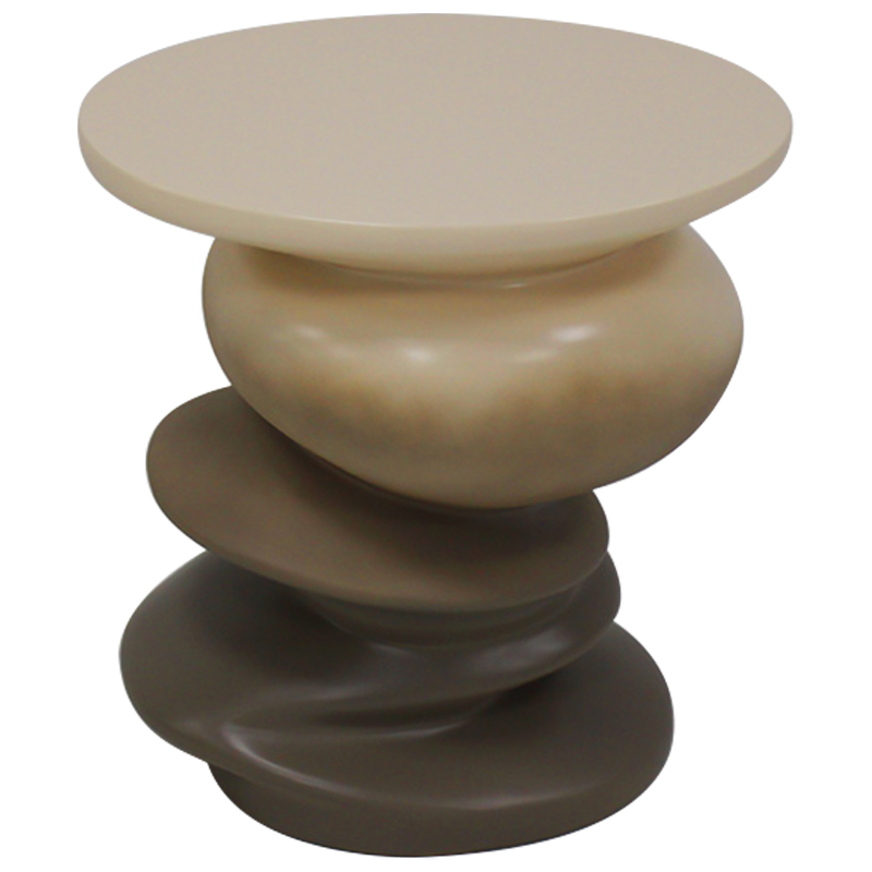 Приставной стол Stacked Stones Side Table Бежевый Коричневый Приставной стол Stacked Stones Side Table Бежевый Коричневый в Тюмени | Loft Concept