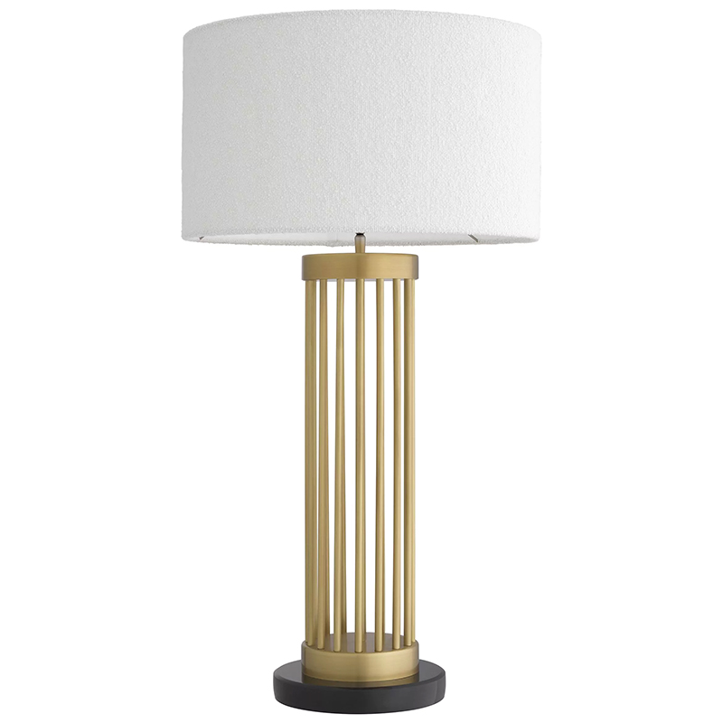 Настольная лампа Eichholtz Table Lamp Condo Brass Белый Латунь Черный Настольная лампа Eichholtz Table Lamp Condo Brass Белый Латунь Черный в Тюмени | Loft Concept