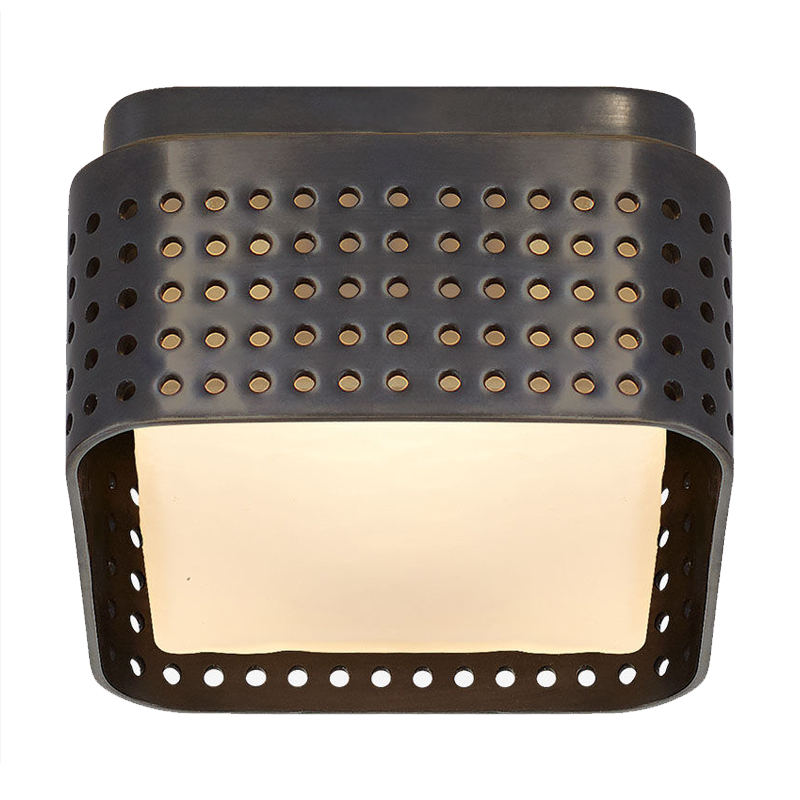 PRECISION Petite Flush Mount Black Черный матовый Прозрачный белый PRECISION Petite Flush Mount Black Черный матовый Прозрачный белый в Тюмени | Loft Concept