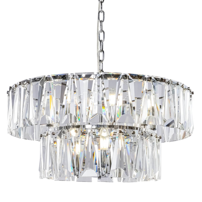 Люстра Ruby Crystal Chandelier Chrome 68 Хром Прозрачный Люстра Ruby Crystal Chandelier Chrome 68 Хром Прозрачный в Тюмени | Loft Concept