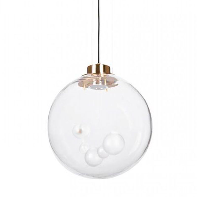 Подвесной светильник Lamps Inside Bubbles bottom round Золотой Прозрачный Подвесной светильник Lamps Inside Bubbles bottom round Золотой Прозрачный в Тюмени | Loft Concept