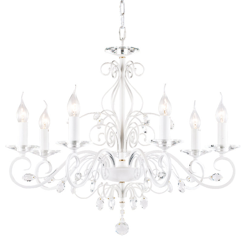Люстра Magali Chandelier 72 Белый Прозрачный Люстра Magali Chandelier 72 Белый Прозрачный в Тюмени | Loft Concept
