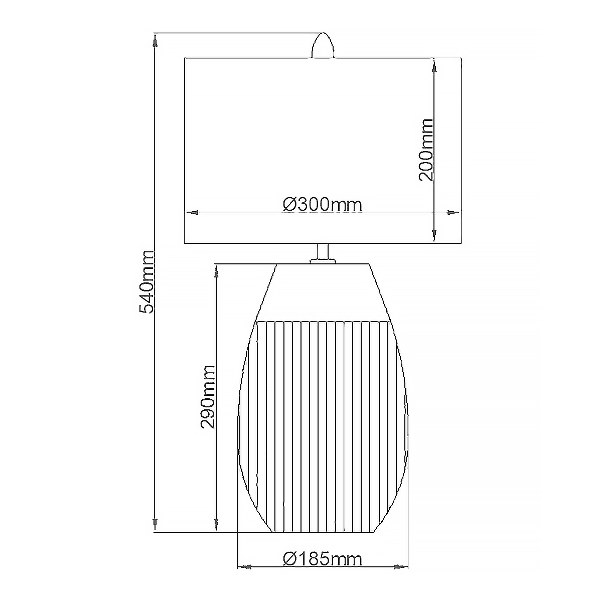 Настольная лампа с белым цилиндрическим абажуром и серебристым овальным основанием Quintiesse в Тюмени