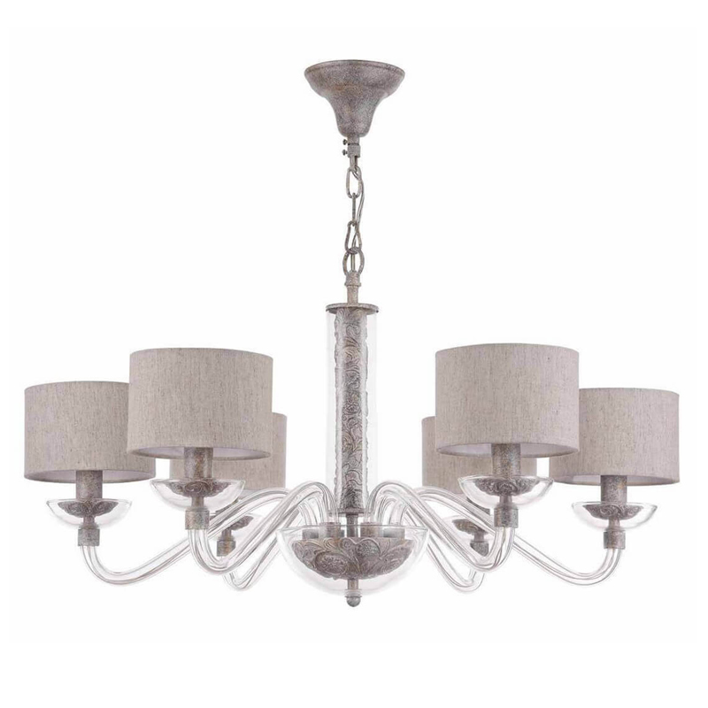 Люстра Sabella Light Chandelier 6 lamp Серый Люстра Sabella Light Chandelier 6 lamp Серый в Тюмени | Loft Concept