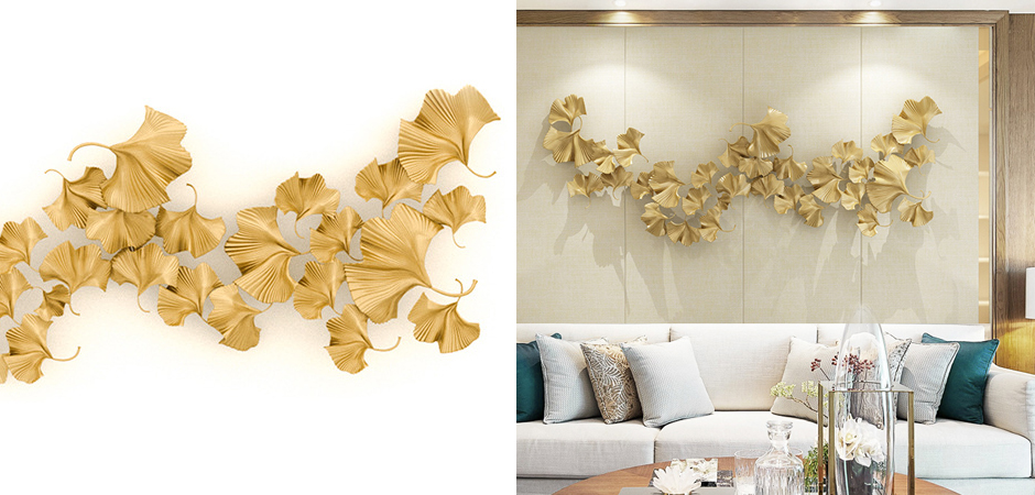 Аксессуар на стену Golden Ginkgo Leaves Аксессуар на стену Golden Ginkgo Leaves - Loft-Concept в Тюмени
