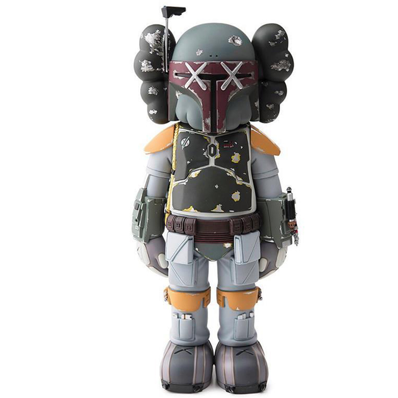 Статуэтка KAWS Star Wars Boba Fett Ver Серый Красный Оранжевый Светло-серый в Тюмени | Loft Concept 