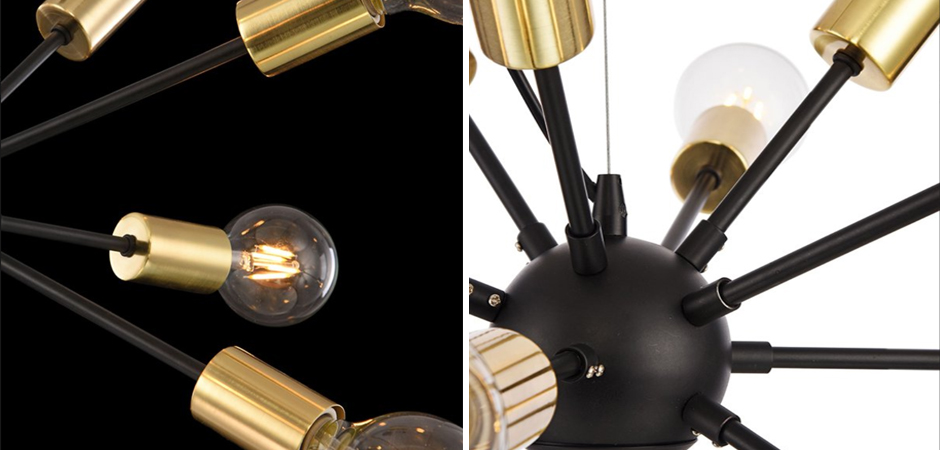 Люстра Sputnik 12 Black and Gold Люстра Sputnik 12 Black and Gold - Loft-Concept в Тюмени