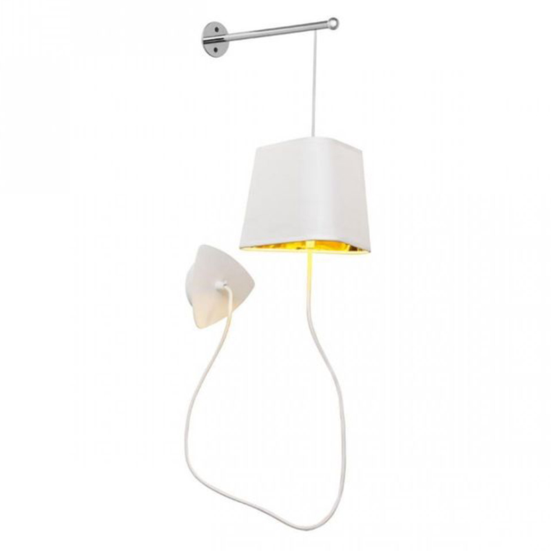 Бра Designheure Lighting White Wall Lamp Белый Золотой Бра Designheure Lighting White Wall Lamp Белый Золотой в Тюмени | Loft Concept