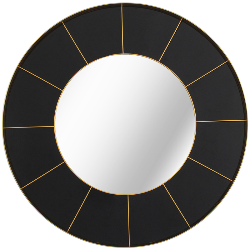 Зеркало Sectors Circle Mirror black Зеркало Sectors Circle Mirror black в Тюмени | Loft Concept