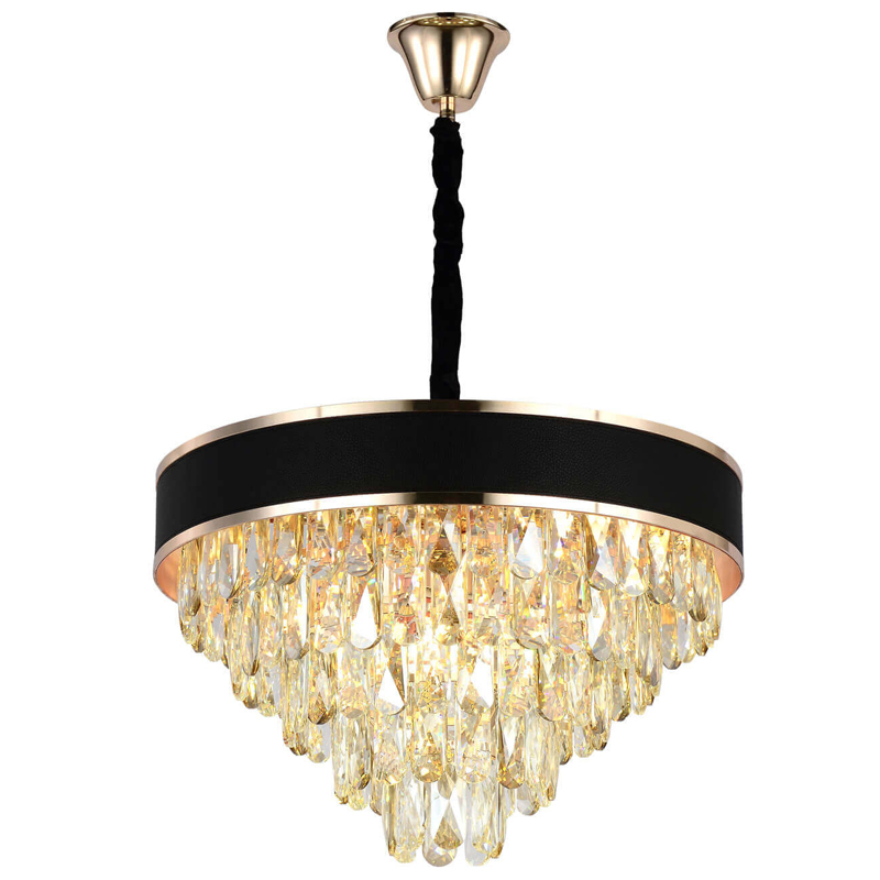 Люстра Holi Cascade Elegant With Golden Line light Каскад D 52 Черный Люстра Holi Cascade Elegant With Golden Line light Каскад D 52 Черный в Тюмени | Loft Concept