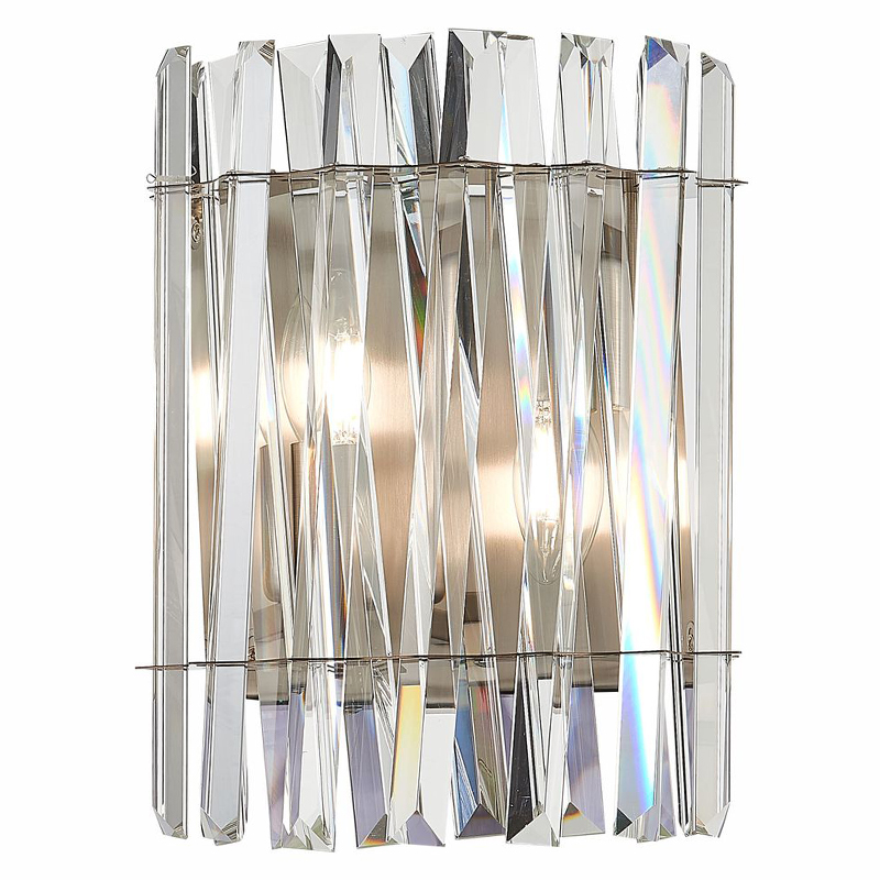 Бра Kaeden Glass Wall Lamp Прозрачный Никель Бра Kaeden Glass Wall Lamp Прозрачный Никель в Тюмени | Loft Concept