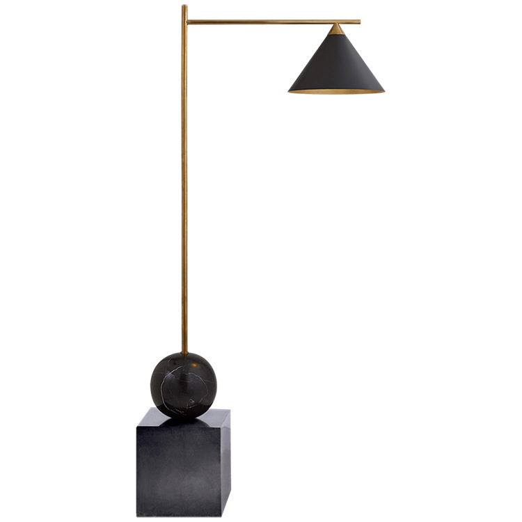 Торшер CLEO FLOOR LAMP Black Черный Латунь Торшер CLEO FLOOR LAMP Black Черный Латунь в Тюмени | Loft Concept