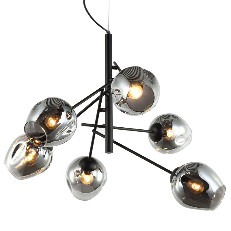 Люстра Branching Bubble Chandelier Vertical Gray Черный Серый (Gray) Люстра Branching Bubble Chandelier Vertical Gray Черный Серый (Gray) в Тюмени | Loft Concept