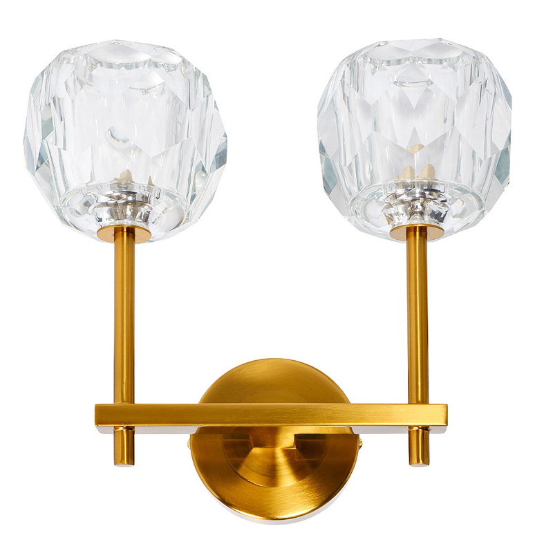 Бра RH Boule de Cristal Double Wall Lamp Gold матовое золото Бра RH Boule de Cristal Double Wall Lamp Gold матовое золото в Тюмени | Loft Concept