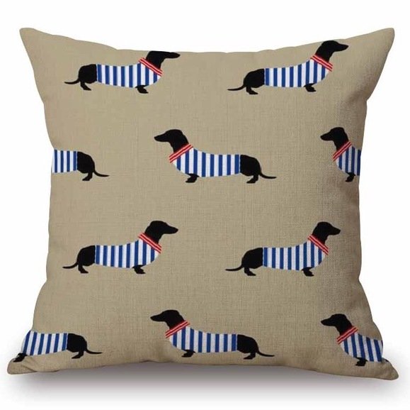 Декоративная подушка Dachshund Pattern Декоративная подушка Dachshund Pattern в Тюмени | Loft Concept