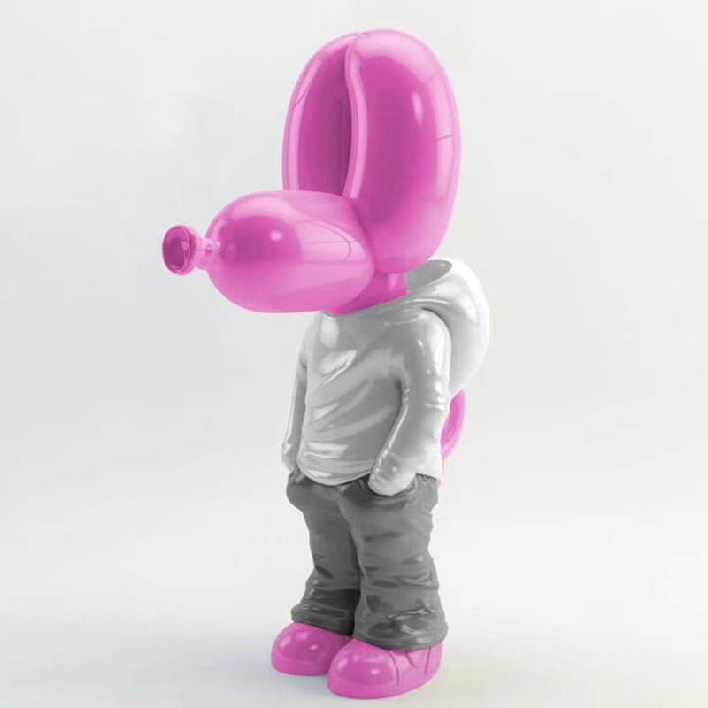 Статуэтка Pink Balloon Dog Розовый Белый Серый Статуэтка Pink Balloon Dog Розовый Белый Серый в Тюмени | Loft Concept