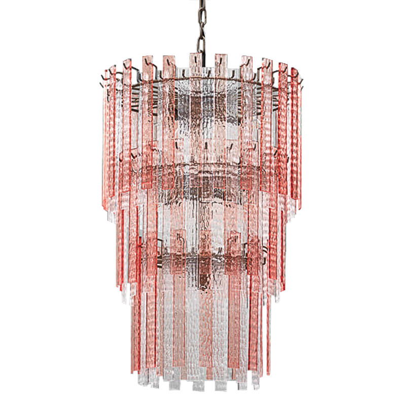 Люстра Victoire Chandeliers Хром Прозрачный Малиновый (Crimson) Люстра Victoire Chandeliers Хром Прозрачный Малиновый (Crimson) в Тюмени | Loft Concept