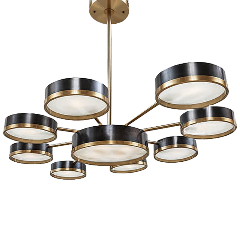 Люстра Ethelind Chandeliers Черный Латунь Белый Люстра Ethelind Chandeliers Черный Латунь Белый в Тюмени | Loft Concept