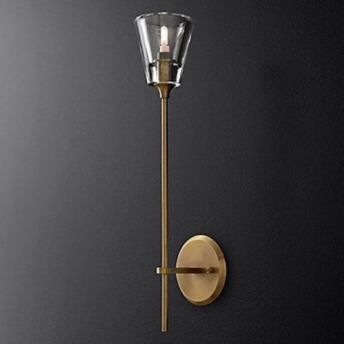 Бра TORCHE DE VERRE wall lamp Латунь Прозрачный (Transparent) Бра TORCHE DE VERRE wall lamp Латунь Прозрачный (Transparent) в Тюмени | Loft Concept