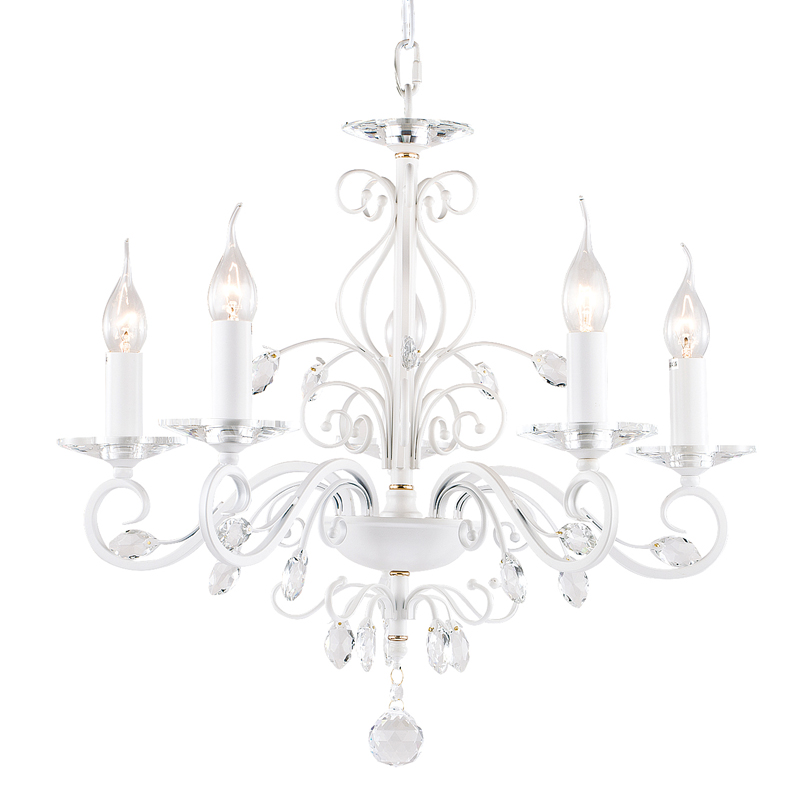 Люстра Magali Chandelier 57 Белый Прозрачный Люстра Magali Chandelier 57 Белый Прозрачный в Тюмени | Loft Concept