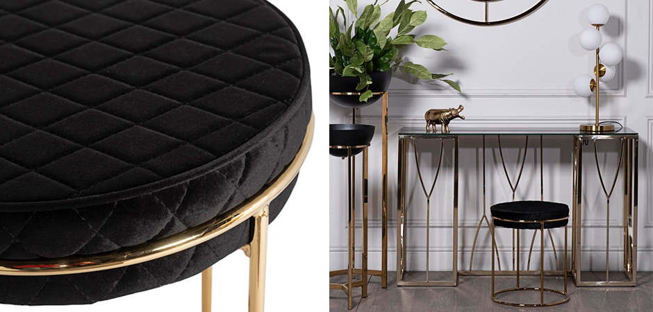 Пуф Rhombus Velours Black Пуф Rhombus Velours Black - Loft-Concept в Тюмени