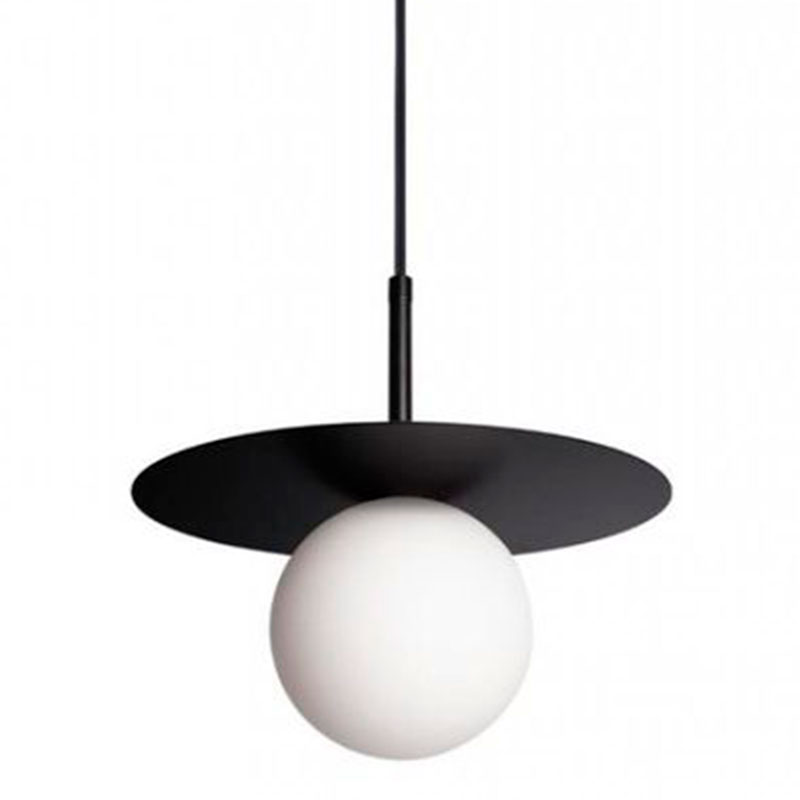 Подвесной светильник MATISSE Black 25 см Белый Черный Подвесной светильник MATISSE Black 25 см Белый Черный в Тюмени | Loft Concept