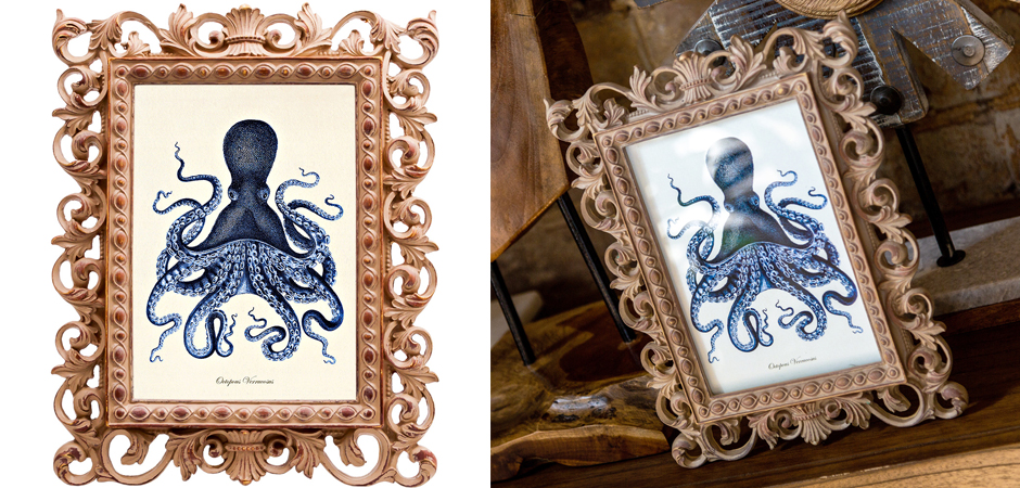 Постер Blue Octopus Poster Постер Blue Octopus Poster - Loft-Concept в Тюмени