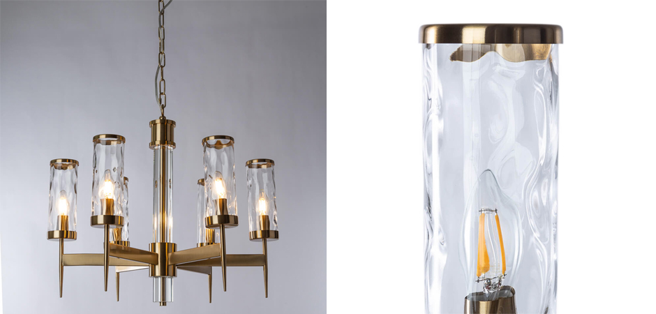 Люстра Brass Wheel Small в Американском стиле Люстра Brass Wheel Small в Американском стиле - Loft-Concept в Тюмени